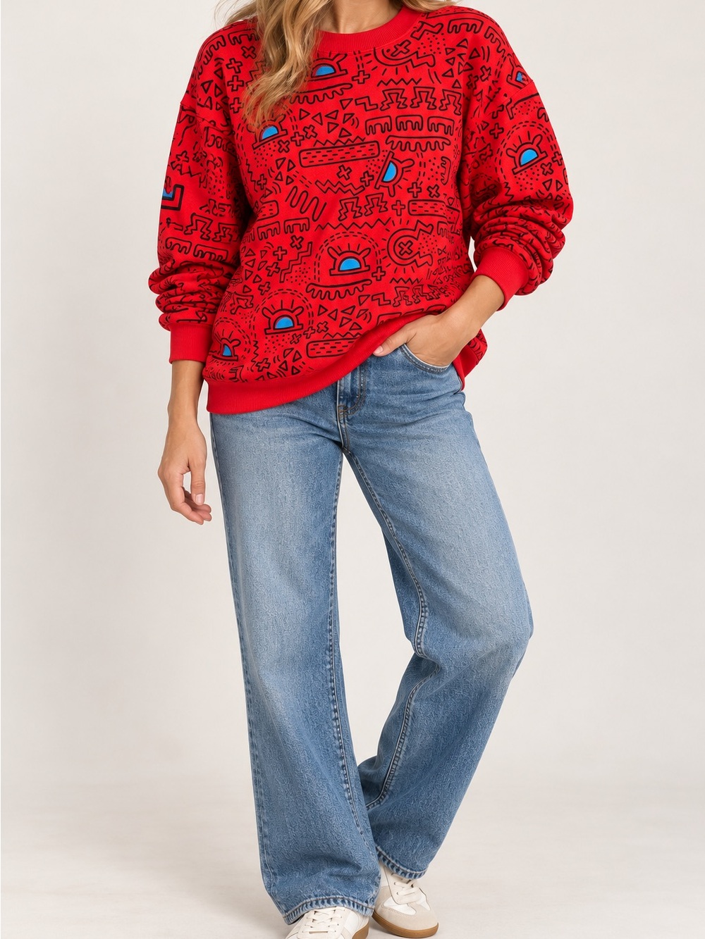 Vintage L’SIMSBURY LTD Abstract Graphic Sweatshirt – Women’s L